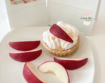 Sliced Red Apple Wax Melts | Realistic Candle Embeds | Apple Wax Melts | Fake Food | Soy Wax Melts