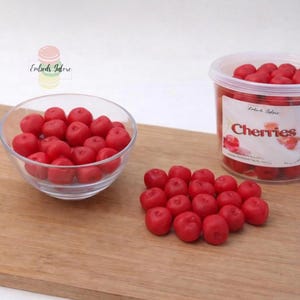 Realistic Cherry Soy Wax Melts | Dessert Candle Embeds