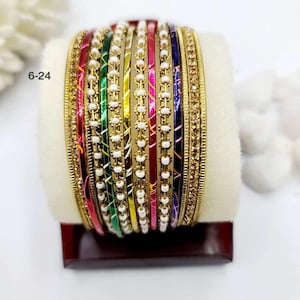 Mehrfarbige pakistanische indische Armreifen / Pakistan indischer antiker Schmuck / Braut Hochzeit Shaadi Schmuck / Bollywood Schmuck / Muslim