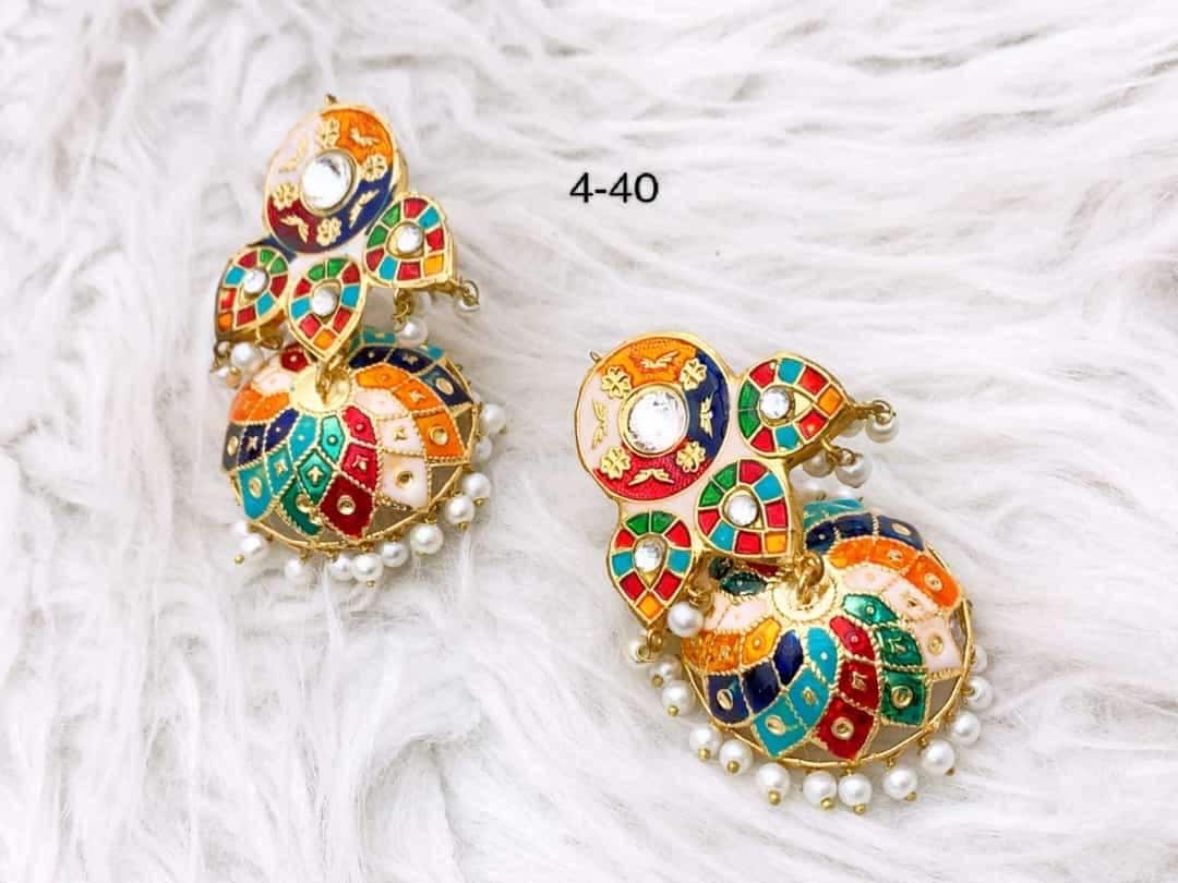 Handcrafted Paka Meenakari Juda Stick main image 1