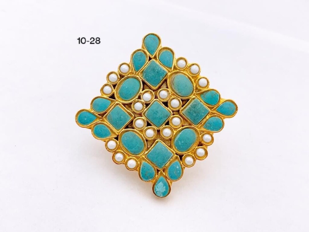 Farshi Kundan Ring/ Pakistani Ring/statement Ring/ Indian Ring