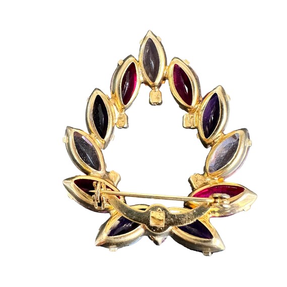 Verified Juliana Gold and Black Rhinestone Brooch - Etsy Verified Juliana - Elegant Black and Gold Women\'s Prong set Brooch display picture 1