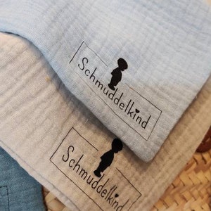 Scarf Cotton Children & Babies | Muslin fabric | unique gift | personalized | Initials Baby