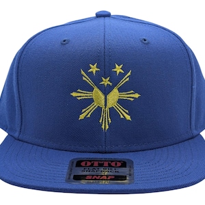 Filipino Pinoy Hat Flat Bill Blue