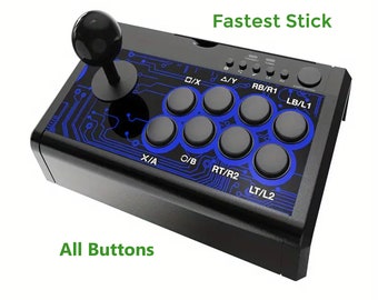 All buttons Fighting Stick PC, Switch/PS4/PS3/XBOX one/XBOX360/PC, Game Joystick Hitbox controller