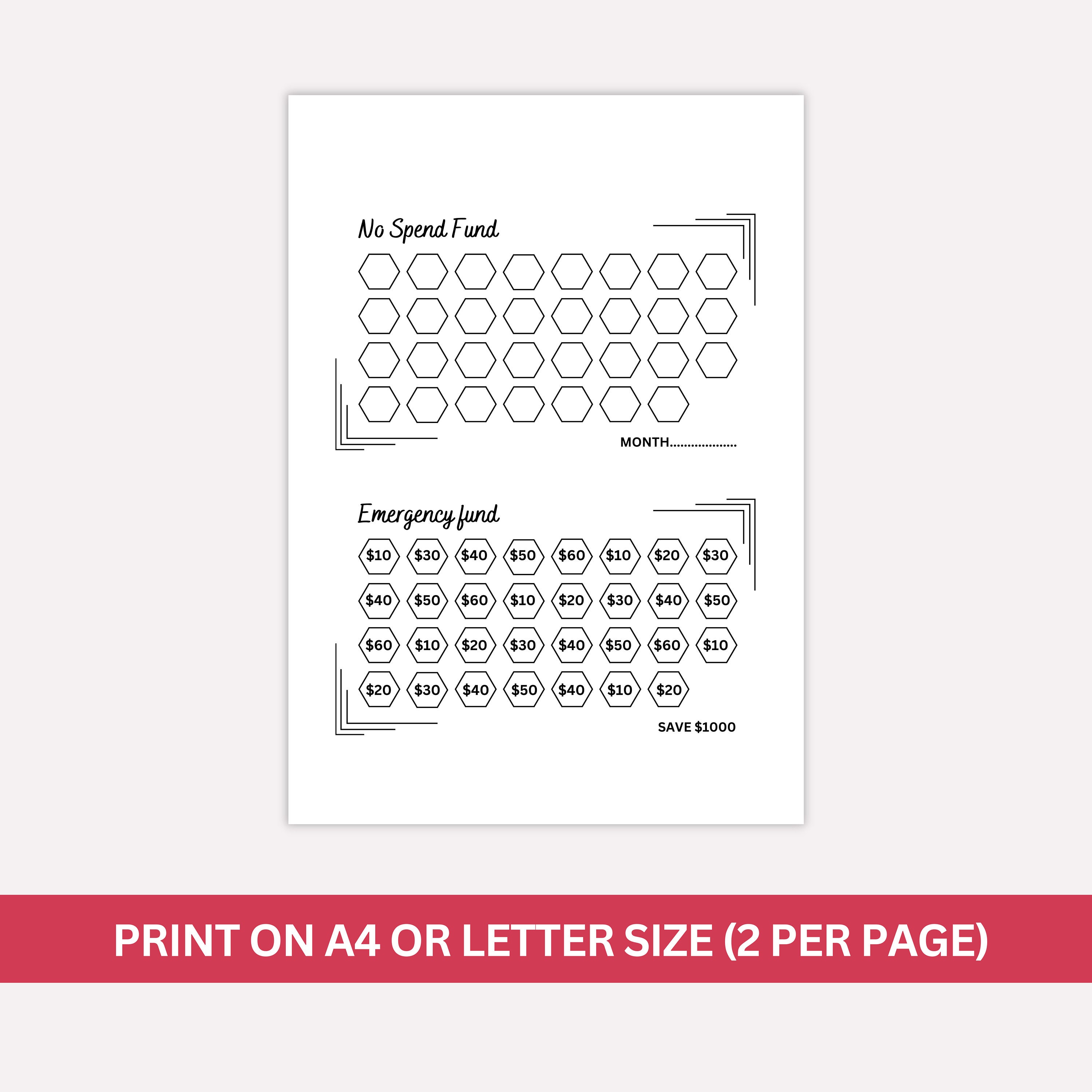 Savings Challenge Printable Binder Savings Challenge Bundle - Etsy