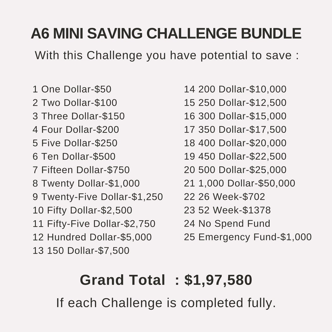 Buy Savings Challenge Printable Binder Savings Challenge Bundle Online ...