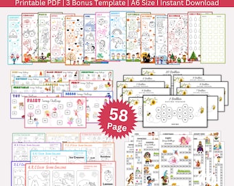 Paquete imprimible del Desafío de Ahorro para Niños, A6 Mini Desafío de Ahorro para Niños, Rastreador de Ahorros de Dinero, Desafíos de Sobres, Carpeta de Presupuesto para Niños