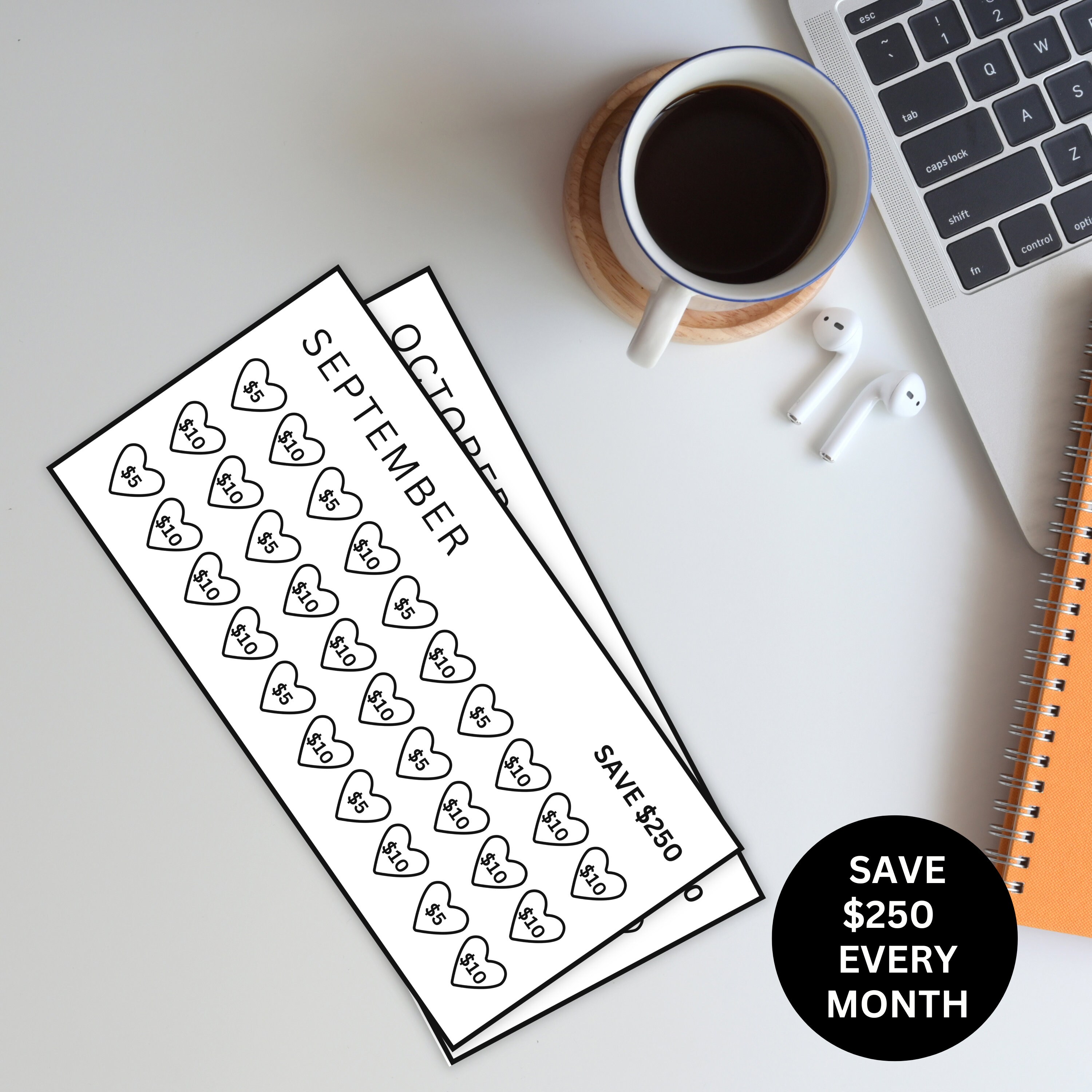 Mini Monthly Savings Challenge Printable 12 Month Savings Challenges