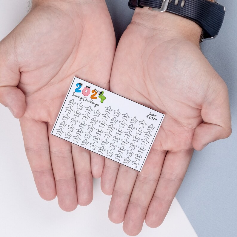 2024 Saving Challenge Printable 2024 Money Saving Tracker Etsy Hong Kong