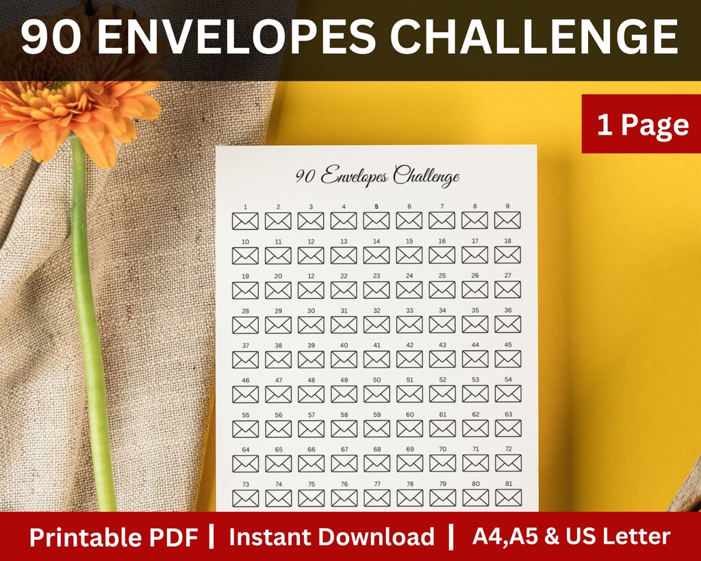 100 Envelope Saving Challenge,A5 Agenda Risparmio Soldi
