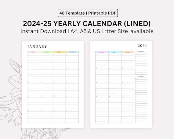 2024 Small Monthly Planner Plus | Similar A5 size