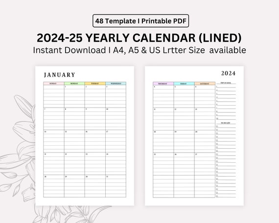 2024 Small Monthly Planner Plus | Similar A5 size