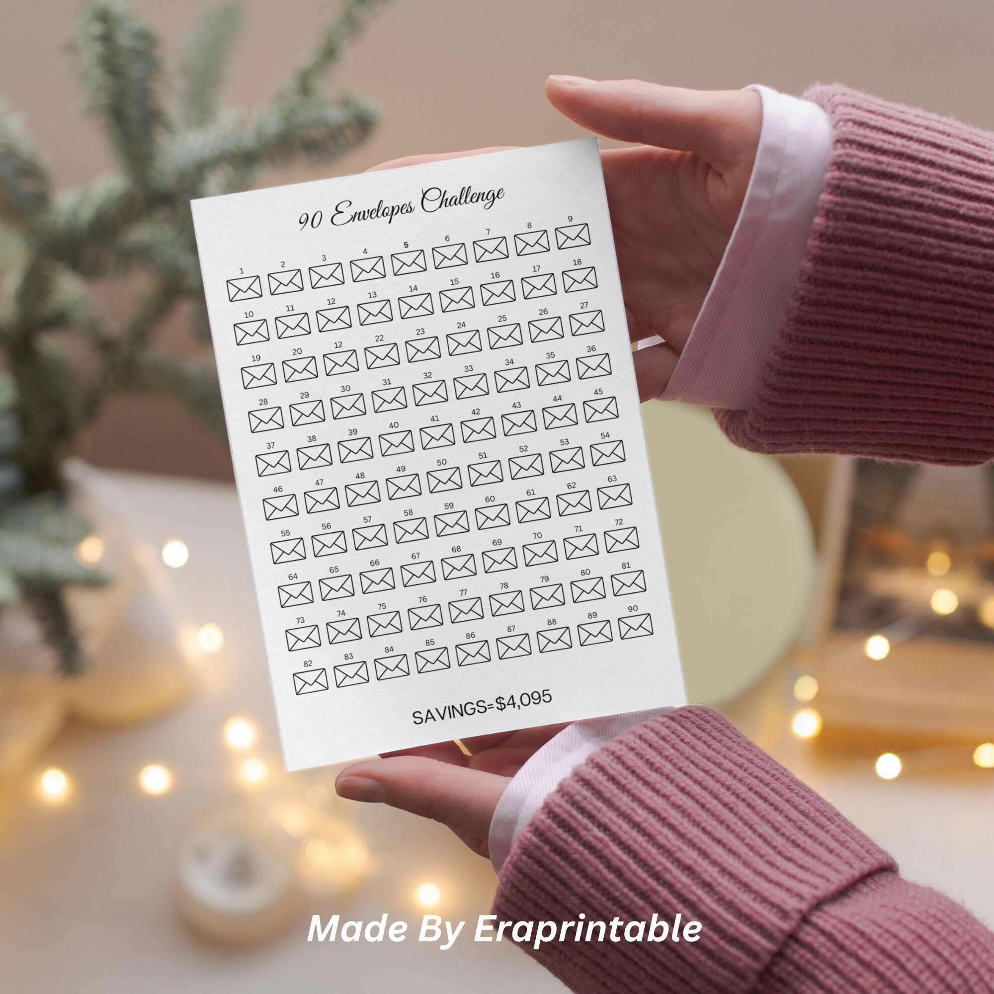 100 Envelope Saving Challenge,A5 Agenda Risparmio Soldi