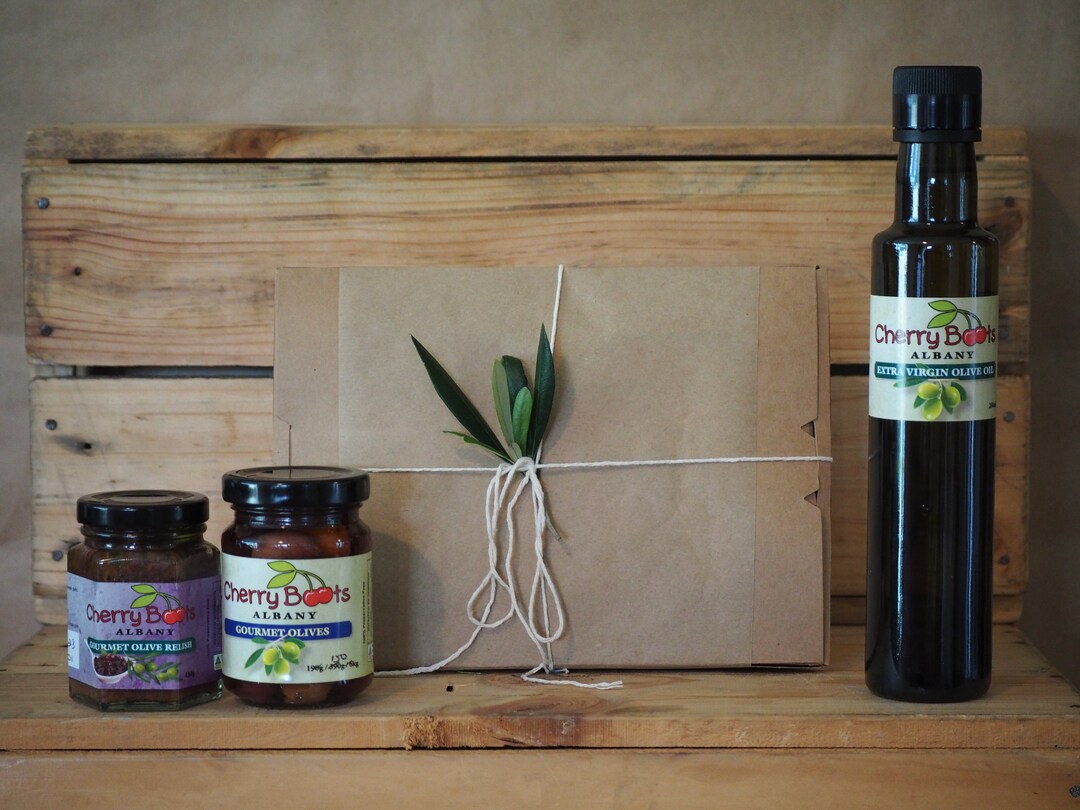 Olive Olive Oil Gift Box Gourmet Pantry Sprayfree Farm Etsy Australia