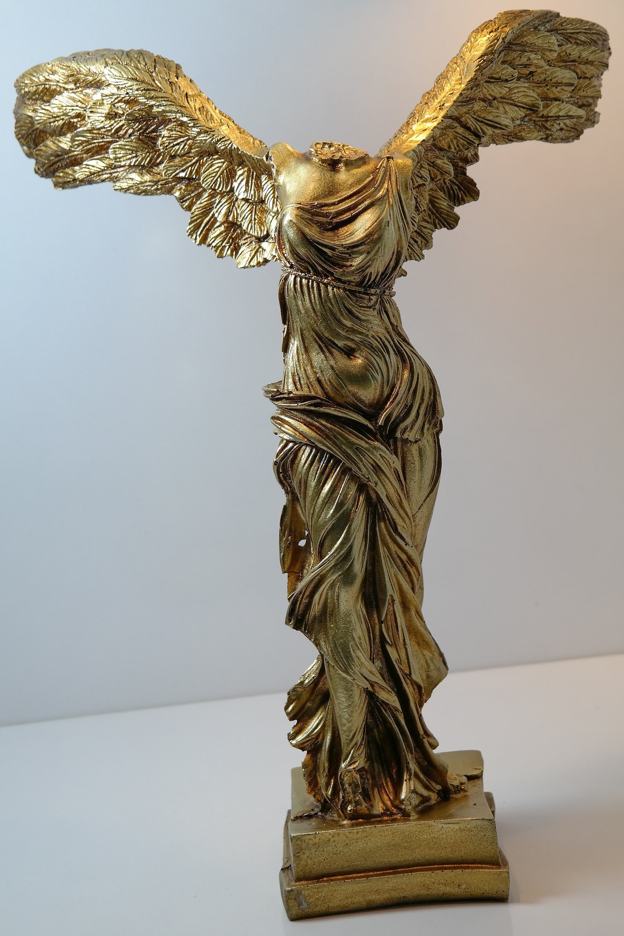 HEADLESS Samothrace DARK ANGEL & Headless HORSEMAN Set of 2 Figures GOTHIC Decor