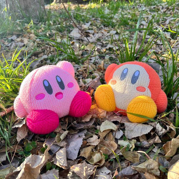 Kirby & Waddle Dee Knit Plush Amigurumi