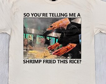 Shrimp Fried Rice Shirt : Funny Dad Joke Shirt, Chef Meme Unisex T-Shirt