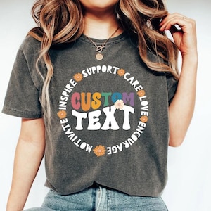 カスタム教師シャツ、教師チームシャツ、パーソナライズされた学校Tシャツ、MTSSシャツ、カスタマイズされた学生サポートシャツ、スペシャル教師Tシャツ