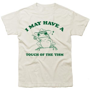 I May Have a Touch of the Tism Vintage Shirt, Autism Awareness Shirt, Retro Cartoon T Shirt, adhd, Weird T Shirt, Meme T Shirt, Frog T-Shirt