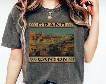 Grand Canyon National Park Vintage T-Shirt, Retro Desert Landscape Graphic Tee, 90s Hiking Nature Outdoors Arizona T-Shirt