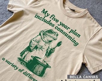 Frog Funny soup Meme, Weird T Shirt, Funny Meme Shirt, Brain Rot Shirt, Funny Gag Gift, Gen Z Meme Tees, Vintage T-Shirt