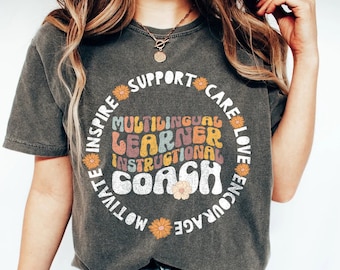 Camisa de treinador instrucional para alunos multilíngues, camisa MLC, esquadrão MLC, alunos do ensino fundamental de inglês, educação de alunos multilíngues