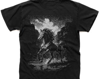Vintage Western Horse Shirt, 90s Distressed Horse Shirt, Retro Western Horse Lover Gift Equestrian Shirt, Vintage Horse Shirt, Rodeo Shirt