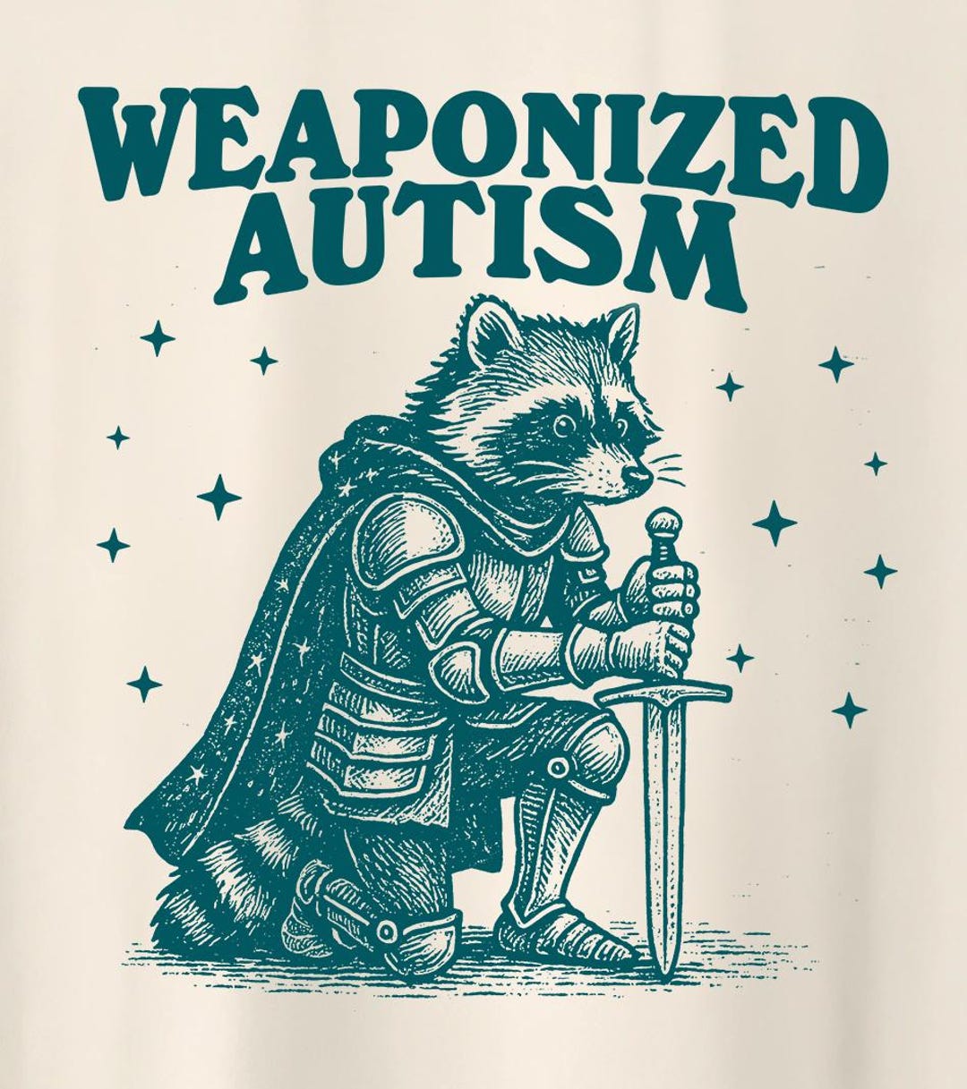 Weaponized Autism Raccoon Wizard Shirt. Funny Autism Shirt, Autism Gift ...