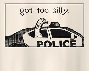 Retro got too silly - unisex t shirt, meme t shirt, Silly Shirt Lovers, Funny silly goose Vintage T-Shirt, Nostalgia T-Shirt
