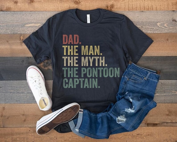 Funny Pontoon Shirt, Pontoon Boat Captain, Retro Vintage Boat, Boating Shirt, Gift for Boat Owner, Pontoon Dad & Grandpa, Lake Lover Shirt