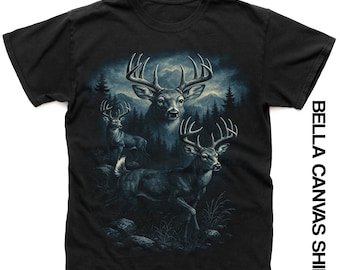 Camiseta vintage de ciervo de los 90, estilo grunge retro de cazador con ciervo descolorido, ropa urbana Y2K, camiseta de regalo de ciervo de los 2000