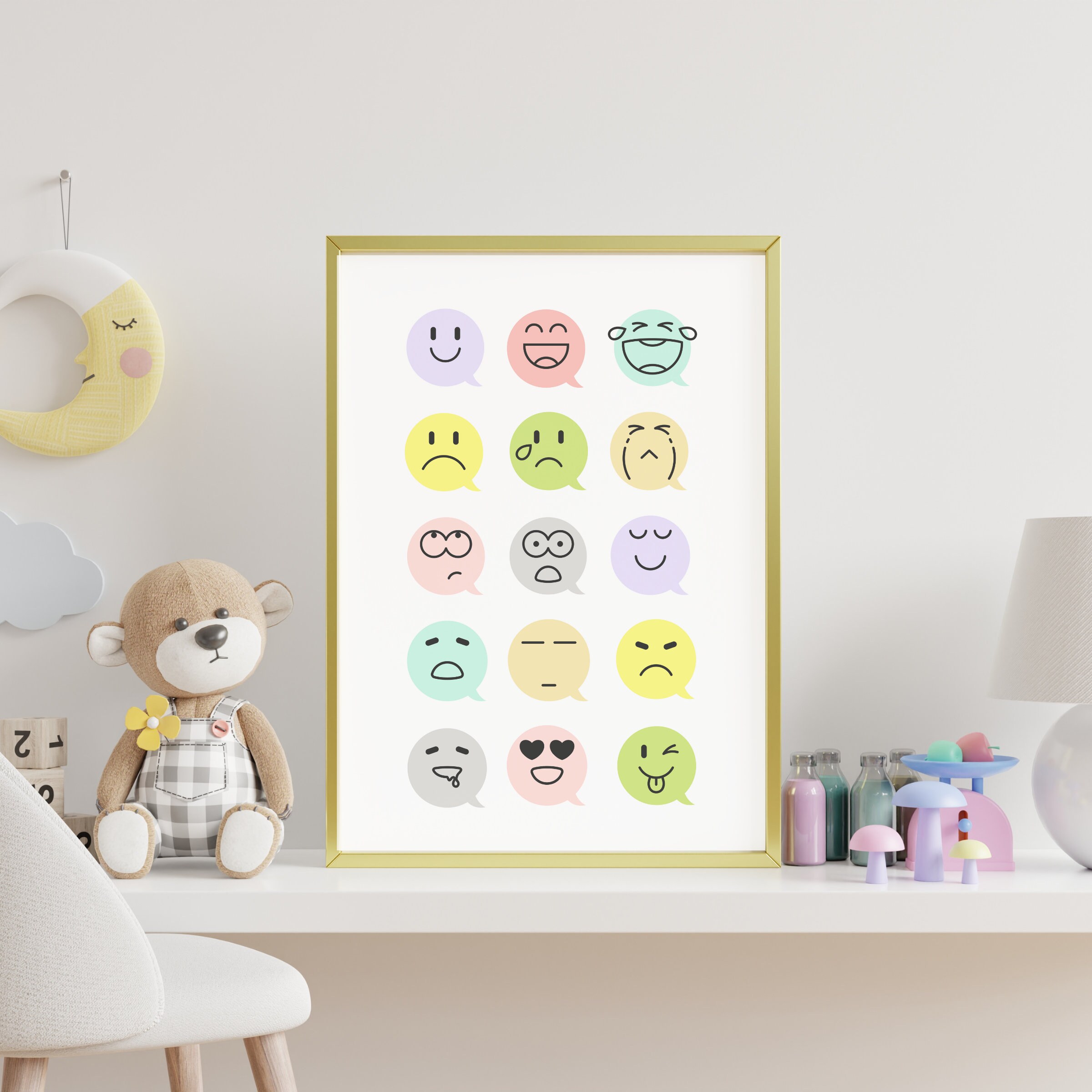 Displays Multicolored Emotions Educational Support for 