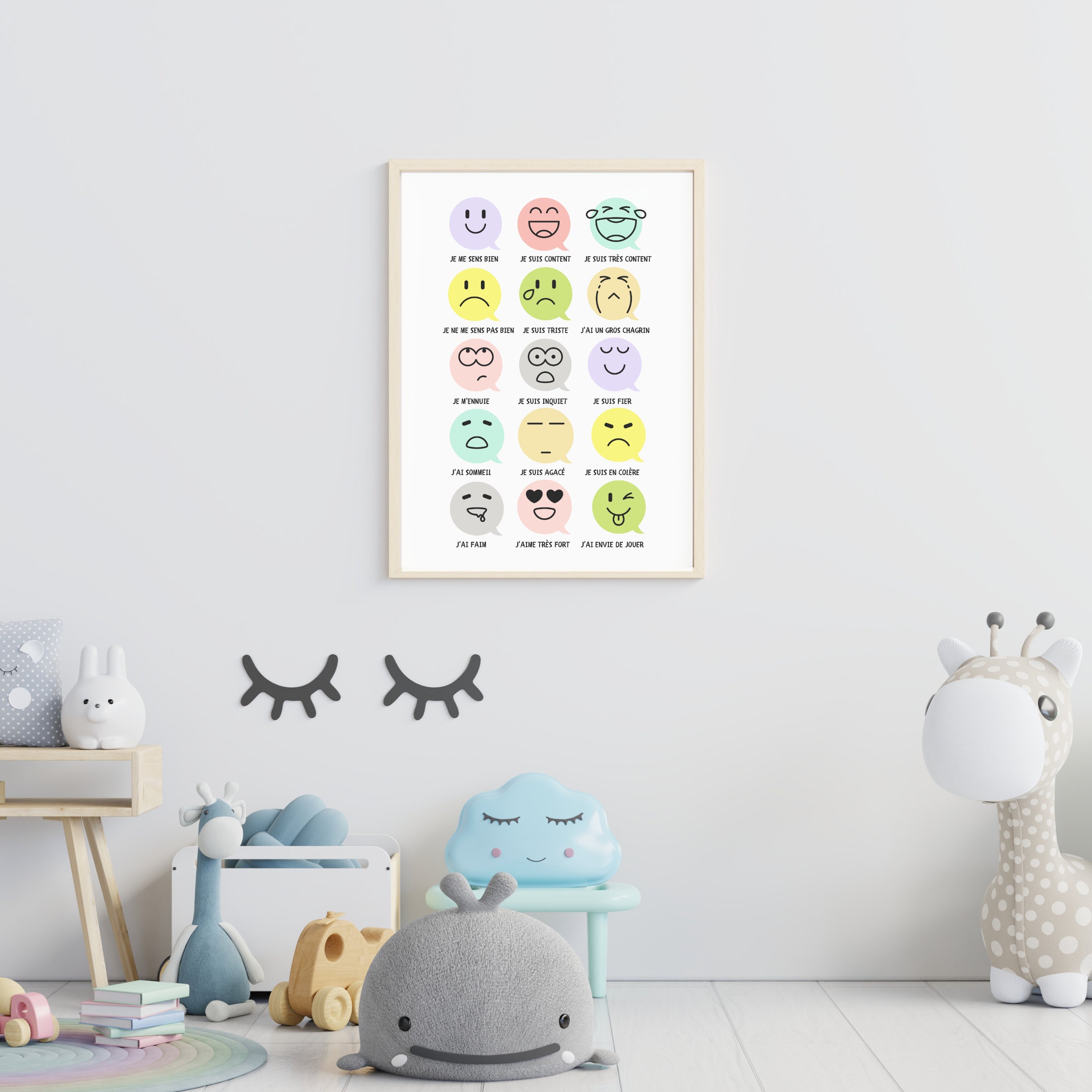 Displays Multicolored Emotions Educational Support for 