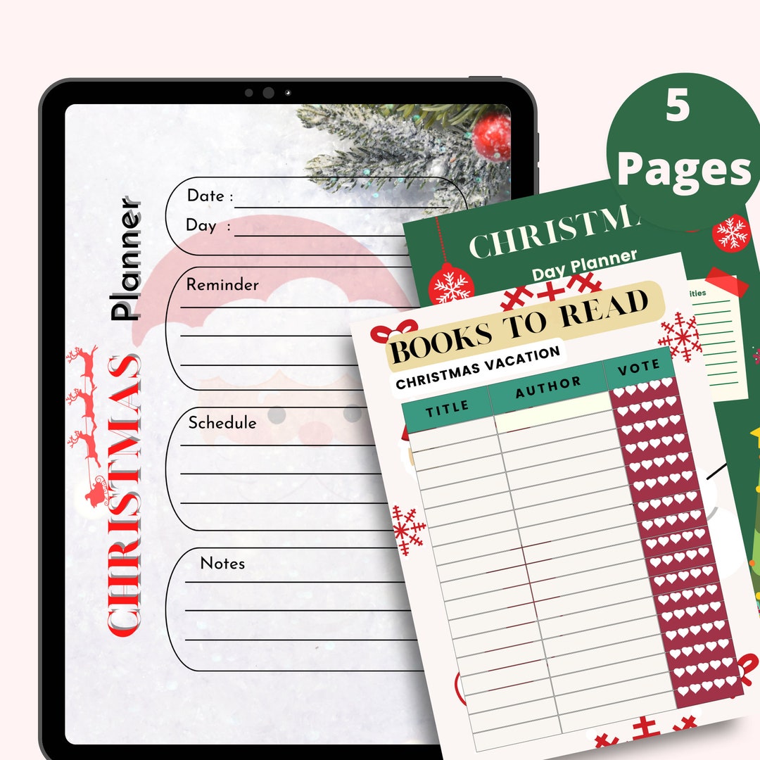 Holiday Printable Christmas Planner Organizer Gift List Christmas ...