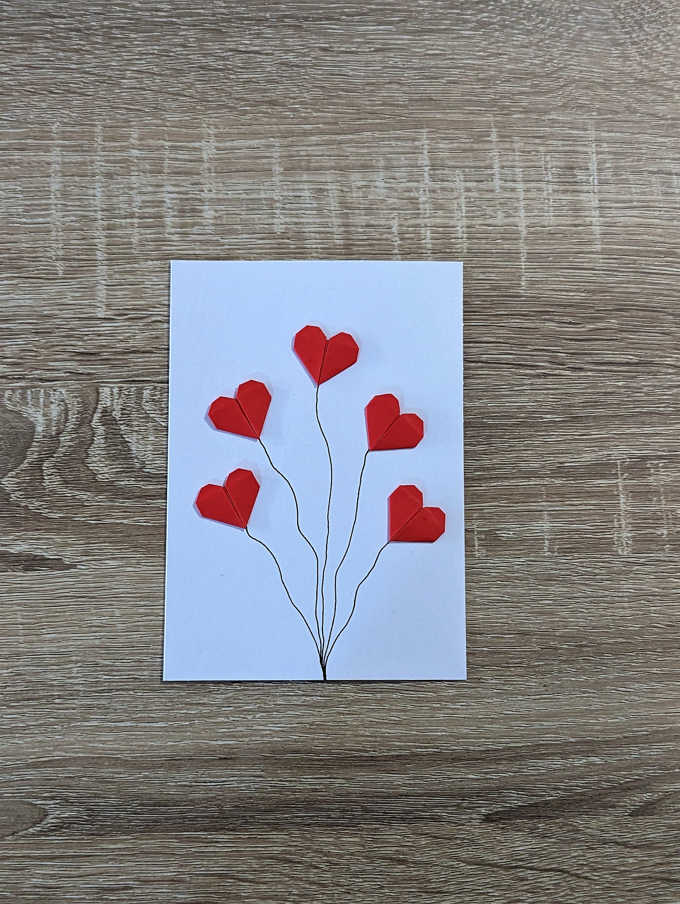 Origami Rf 027.507 Biglietto D'Auguri Con Cuore Origami: Un Regalo Di Qualità, Pratico E Originale Per Ogni Occasione