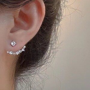 Stud earrings hotsell with back design