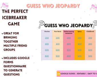 GUESS WHO JEOPARTY, digital jeopardy, digital jeopardy, digital games, hen party, drinking games, girls night, bachelorette games