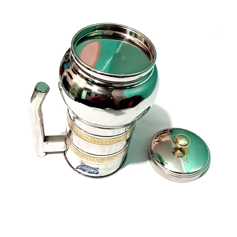 Stainless Steel Jug With Lid Perfect on Dinning Table Etsy