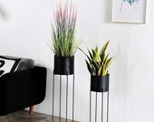 Plant Holder,Iron Plant Rack, Indoor Flower Pot, Stands Home Decor Planter Rack Shelf Outdoor Potted Iron Art Planter(SET OF 2)