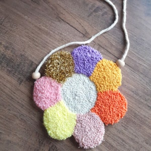 Locher Daisy Bag,Punschsack,Kaninchen Nadel,Beutel,Blumen Tasche,Kinder Tasche,Mädchen Tasche,15x15