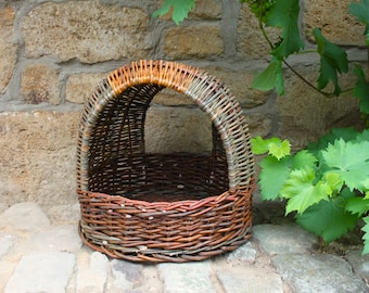 Legenest für Hühner - Handgefertigter Korb aus Weide