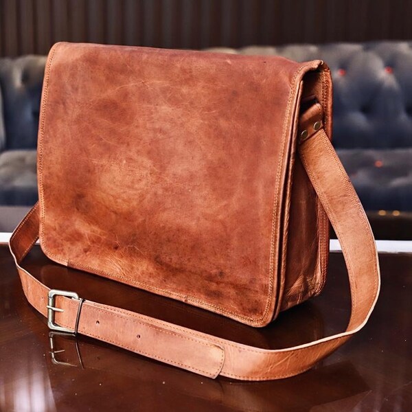 Leather Flap Bag Etsy