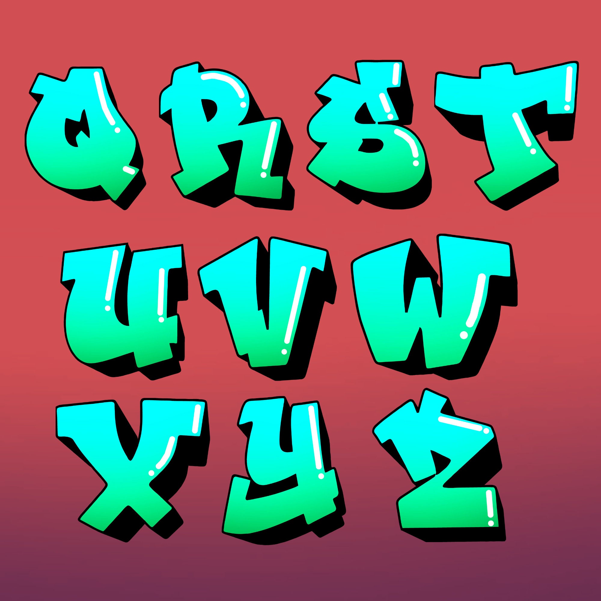 趣味 Graffiti alphabet 26 PNG Graffiti Letters Alphabet V10 PNG Transparent
