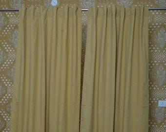 Extra Long Linen Curtains/ Beige Color Window Curtain Panel/ Living Room Curtains/ Washed Linen 2 Panel Curtain/ Custom Size Linen Curtains