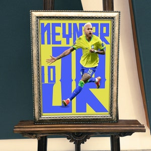 Neymar, Neymar Junior, Printable Neymar, Neymar poster, Neymar print, Neymar wall art,Soccer Wall Print,Brazil Soccer Poster,Soccer Wall Art