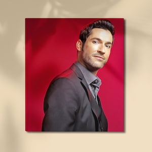 Lucifer Poster, Lucifer Morningstar, Lucifer, lucifer art, drawing, Lucifer TV Show, artwork, Lucifer Portrait, instant download wall art