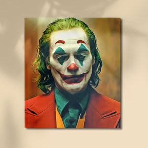 Joker, stampa d&#39;arte del burlone, ritratto del burlone, arte digitale del burlone, burlone stampabile, Joker Poster, Wall Art Poster, Poster TV, Poster del film, digitale