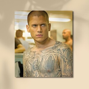 Michael Scofield Wall Art, Prison Break, Michael Scofield, Prison Break Poster, tv series poster, TV Series Poster Gift, tv show canvas