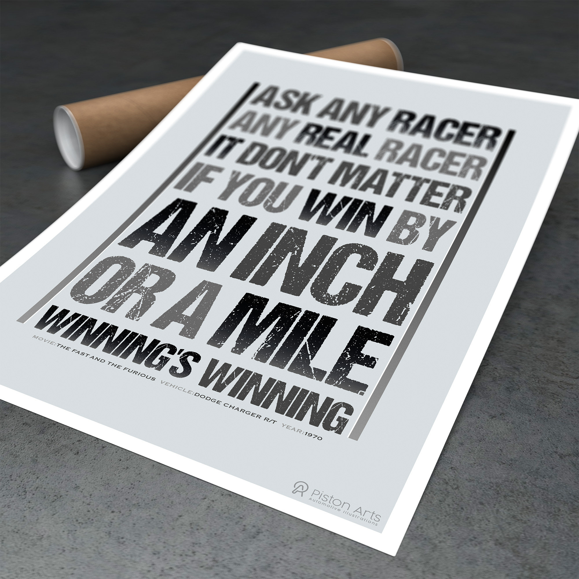Type R Quotes The Fast and the Furious With the Dodge Charger RT in This Typography ...